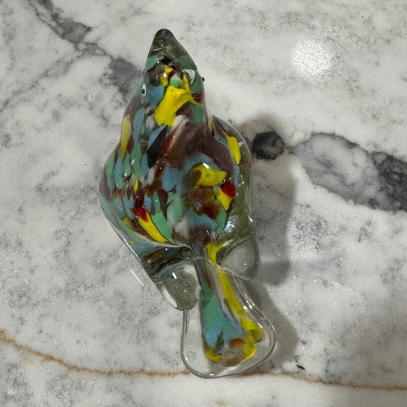 Colorful Glass Bird Figurine - Picture 10 of 10